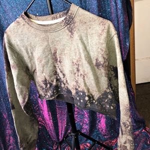Handmade Bleached cropped sweater
